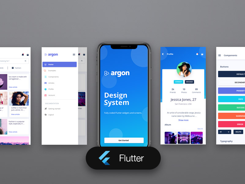 Argon Flutter Image