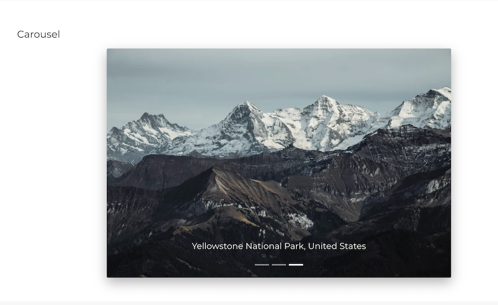 Bootstrap 4 Carousel