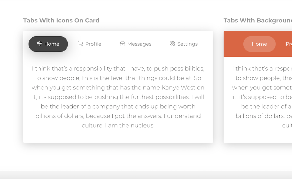Bootstrap Tabs