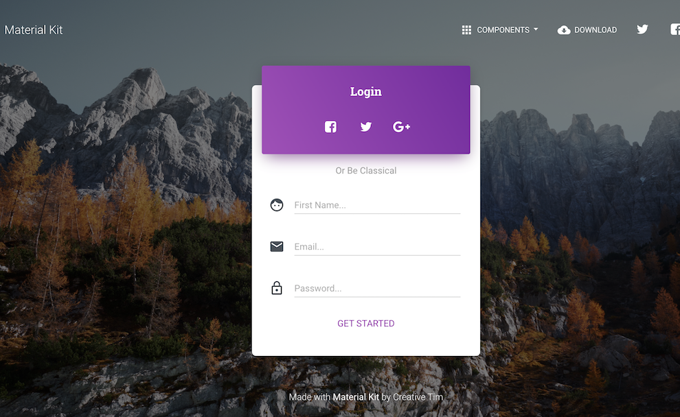 Login Page