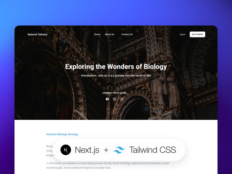 NextJS Tailwind Blog Post Details Page Image