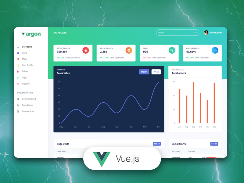 Vue Argon Dashboard BS4 Image