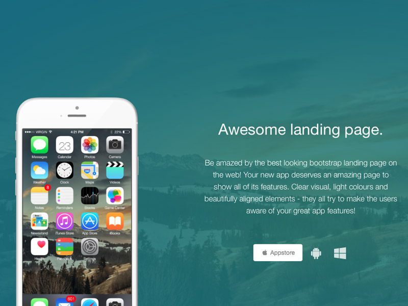 Awesome Landing Page Image