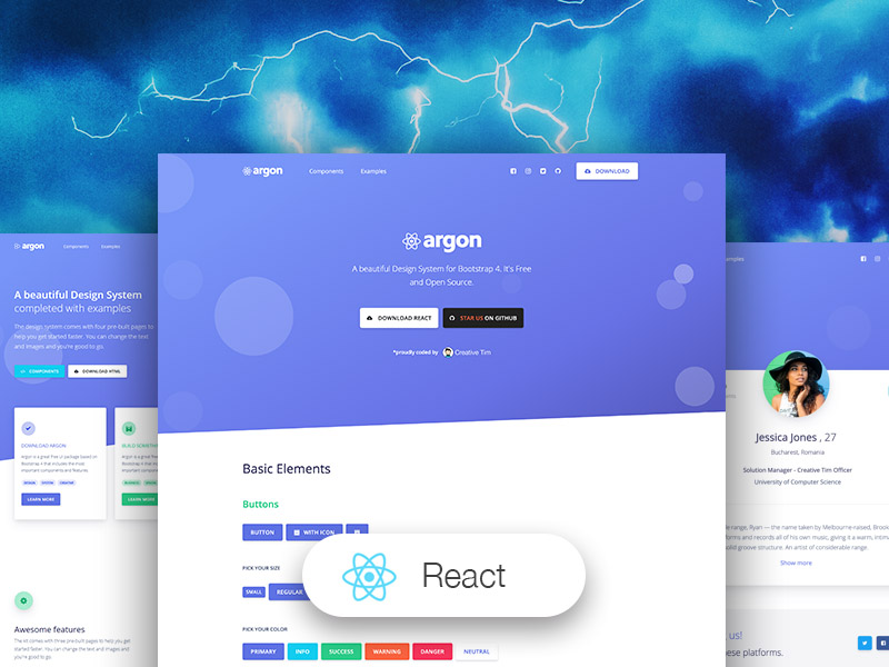 Argon Design System React Image