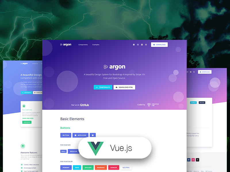 Vue Argon Design System Image