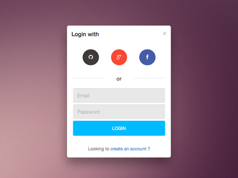 Login and Register Modal Image