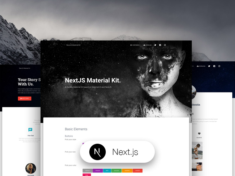 NextJS Material Kit Image
