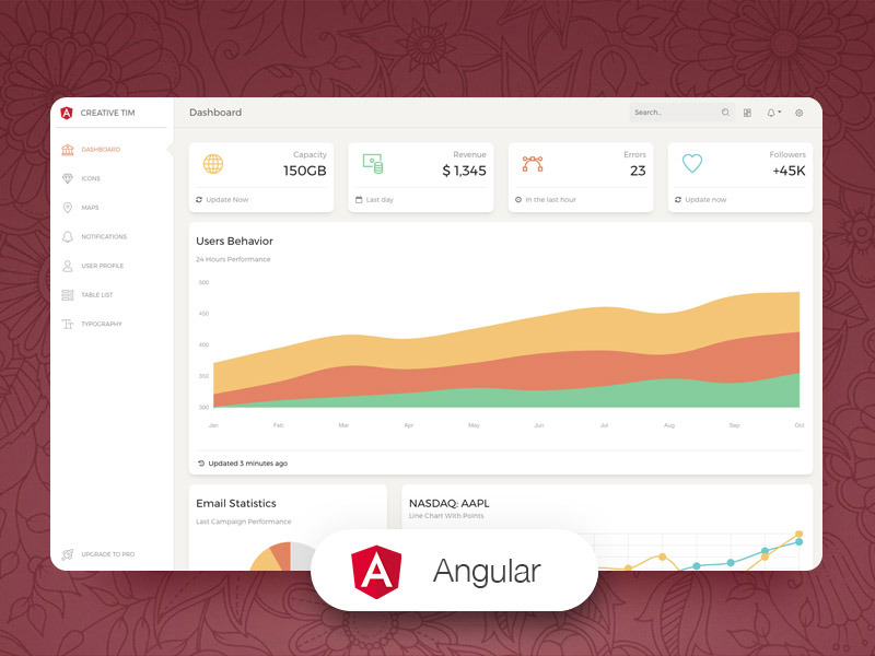 Paper Dashboard Angular Image