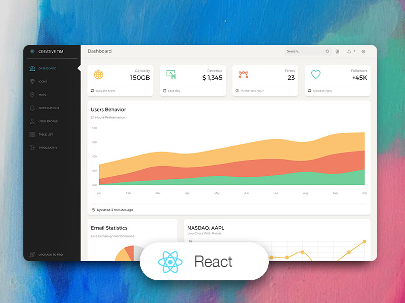 Paper Dashboard React Image