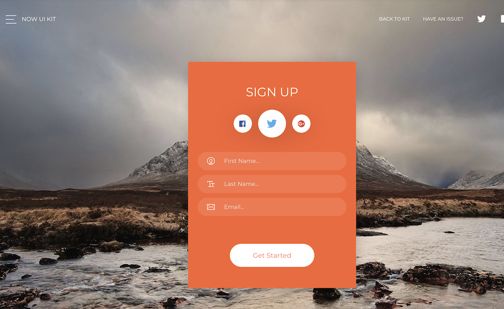 Signup Page