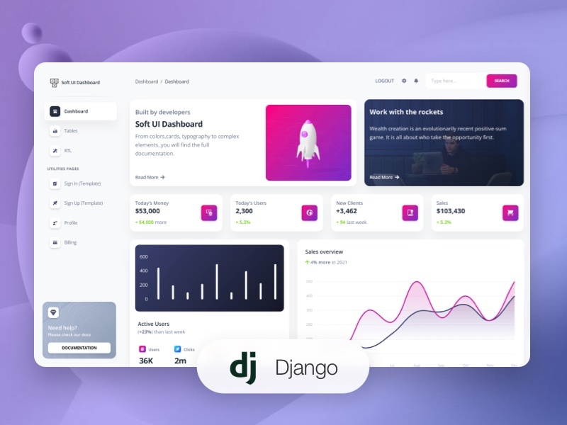 Soft UI Dashboard Django Image