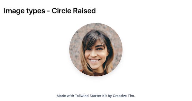 TailwindCSS Image Types - Circle Raised