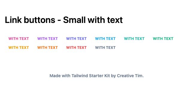 TailwindCSS Link Buttons - Small with Text