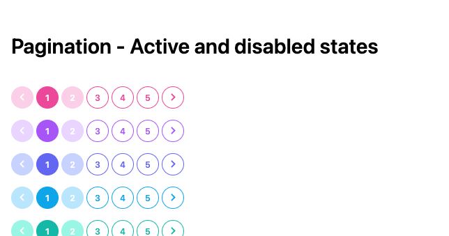 TailwindCSS Pagination - Active and Disabled States