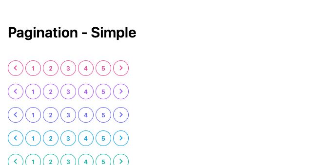 TailwindCSS Pagination - Simple