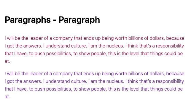 TailwindCSS Paragraphs - Paragraph