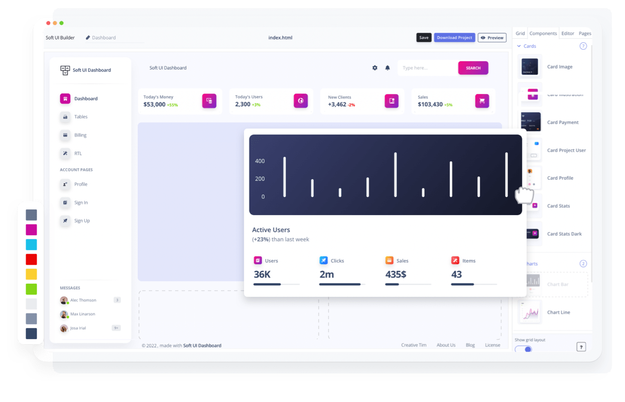 Soft Dashboard Builder